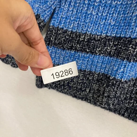 C&C California Color Block Crew Neck Multi Color Cozy Relaxed Sweater 1X - Picture 9 of 9